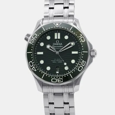 Pre-owned Omega Seamaster 210.30.42.20.10.001 Automatic Green Stainless Steel Men's Wristwatch 42 Mm
