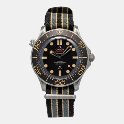Pre-owned Omega Seamaster 210.92.42.20.01.001 Automatic Black Titanium Men's Wristwatch 42 Mm