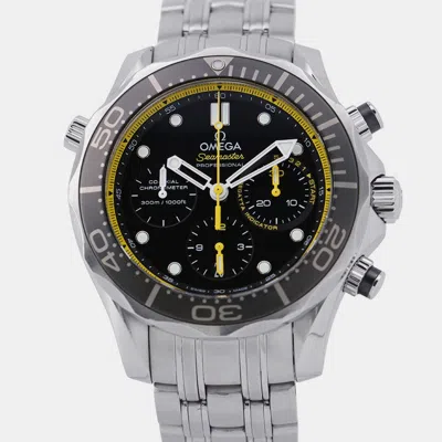 Pre-owned Omega Seamaster 212.30.44.50.01.002 Automatic Black Stainless Steel Men's Wristwatch 44 Mm