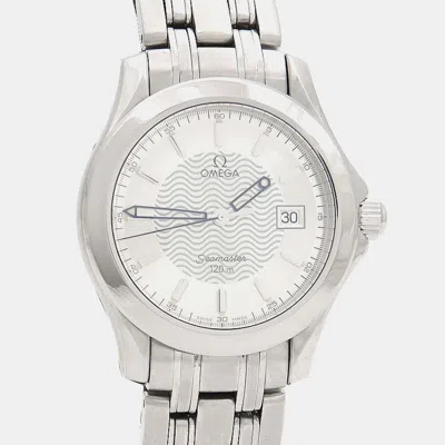 Pre-owned Omega Seamaster 2511.31 Quartz Silver Stainless Steel Women's Wristwatch 36 Mm