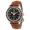 OMEGA OMEGA SEAMASTER 300 BLACK DIAL BROWN LEATHER MEN'S WATCH 233.22.41.21.01.002