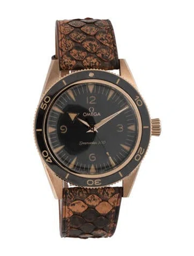 Pre-owned Omega Seamaster 300 Bronze Gold Watch In Multi