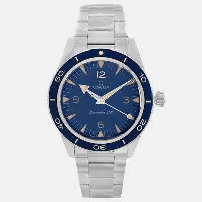Pre-owned Omega Seamaster 300 Co-axial Master Chronometer Blue Dial 234.30.41.21.03.001 41 Mm