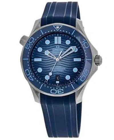 Pre-owned Omega Seamaster Diver 300m Summer Blue Men's Watch 210.32.42.20.03.002