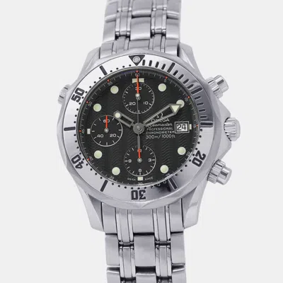Pre-owned Omega Seamaster 300 Professional 2598.80.00 Automatic Chronograph Black Dial Stainless Steel Men's Wristwa