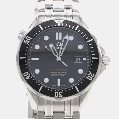 Pre-owned Omega Seamaster 300m 212.30.41.61.01.001 Black Stainless Steel Quartz Men's Watches 41mm