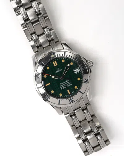 Omega Seamaster 300m 36mm Jacques Mayol 1999 Watch In Green