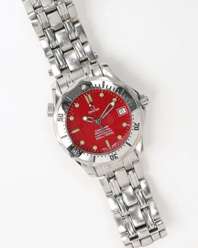 Omega Seamaster 300m 36mm Ref 2552.61 Full Set Rare Watch In Red