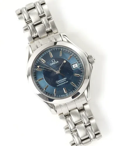 Pre-owned Omega Seamaster 36mm Ca 2000 Watch In Blue
