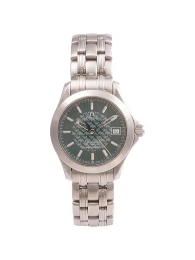 Pre-owned Omega Seamaster 36mm Watch In Green