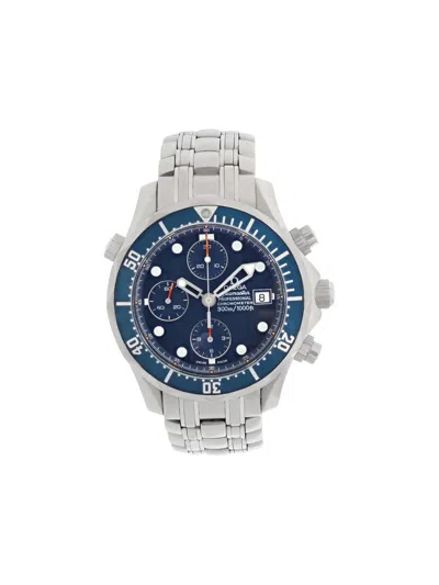Pre-owned Omega Seamaster 41mm In Blue