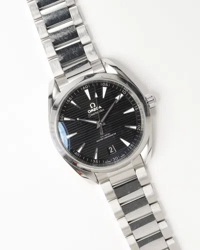Omega Seamaster 41mm Co-axial Aqua Terra Full Set Watch In Metallic
