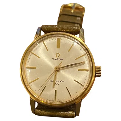 Pre-owned Omega Seamaster 600 Ref 135.011 Gold-plated Vintage Manual Caliber 601 Watch In Multi