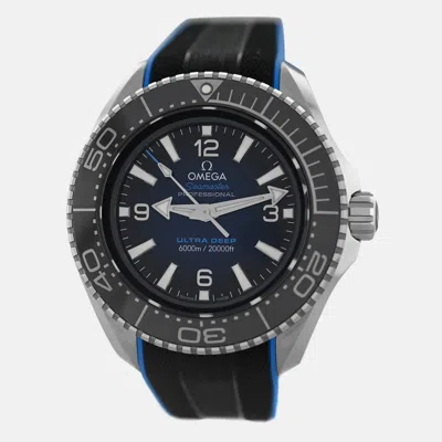 Pre-owned Omega Seamaster 6000m Ultra Deep 215.32.46.21.03.001 Chronometer Men's Watch 46 Mm In Black