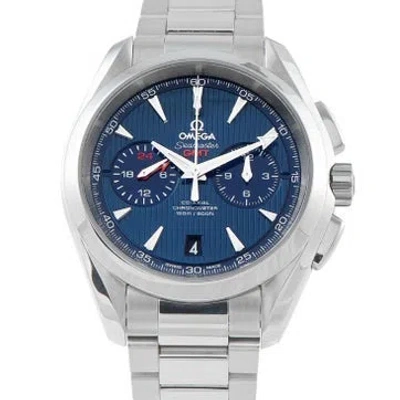 Pre-owned Omega Seamaster Aqua Terra 150m Chronograph Watch, 43mm In Multicolor