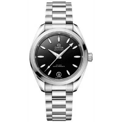 Omega Seamaster Aqua Terra 150m Master Co-axial Automatic 34 Mm Black Dial Steel Women's Watch 220.10.34.2 In Silver