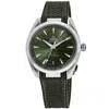 Omega Seamaster Aqua Terra 150m Master Co-axial Automatic Chronometer Green Dial Green Rubber Strap Men's In Green