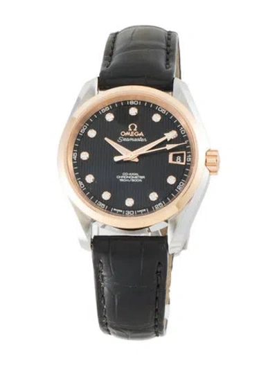 Pre-owned Omega Seamaster Aqua Terra 150m Watch In Multicolor