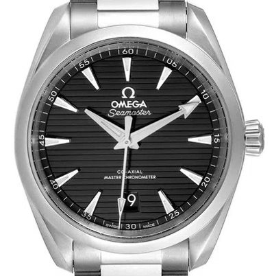Pre-owned Omega Seamaster Aqua Terra 150mchronometer Black Dial 38 220.10.38.20.01.001