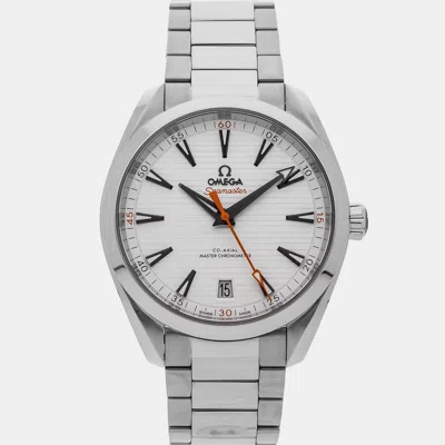 Pre-owned Omega Seamaster Aqua Terra 220.10.41.21.02.001 Silver Stainless Steel Automatic Men's Watches 41mm