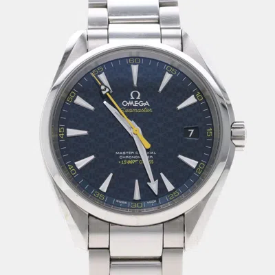 Pre-owned Omega Seamaster Aqua Terra 231.10.42 Automatic Blue Stainless Steel Men's Wristwatch 42 Mm