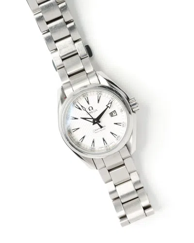 Omega Seamaster Aqua Terra 30mm 2010 Quartz Watch In Silver
