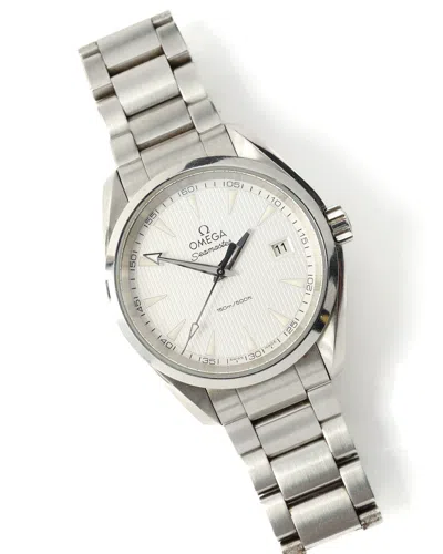 Pre-owned Omega Seamaster Aqua Terra 39mm 2016 Watch In White
