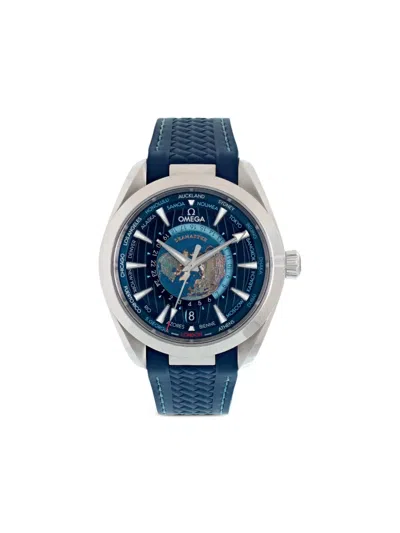 Pre-owned Omega Seamaster Aqua Terra 41mm In Blue