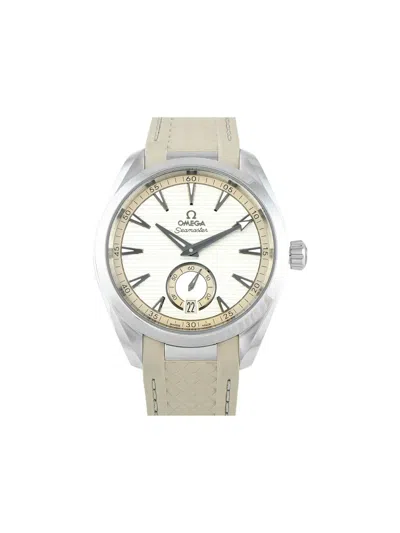 Pre-owned Omega Seamaster Aqua Terra 41mm In White