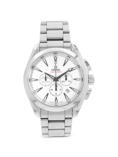Pre-owned Omega Seamaster Aqua Terra 44mm Watch In White