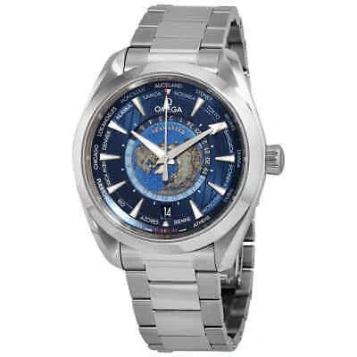 Pre-owned Omega Seamaster Aqua Terra Automatic Blue Dial Men's Watch 220.10.43.22.03.001