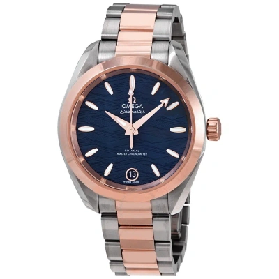Omega Seamaster Aqua Terra Automatic Blue Dial Watch 220.20.34.20.03.001 In Metallic