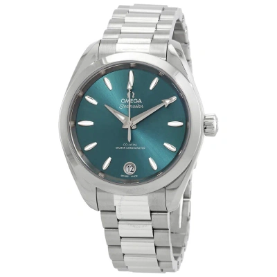 Omega Seamaster Aqua Terra Automatic Chronometer Ladies Watch 220.10.34.20.10.001 In Green