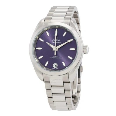 Omega Seamaster Aqua Terra Automatic Chronometer Lavender Ladies Watch 220.10.34.20.10.002 In Purple