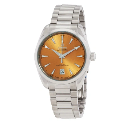 Omega Seamaster Aqua Terra Automatic Chronometer Saffron Dial Unisex Watch 220.10.38.20.12.001 In Metallic