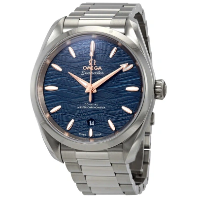 Omega Seamaster Aqua Terra Co-axial Master Chronometer Automatic Blue Dial Men's Watch 220.10.38.20. In Metallic