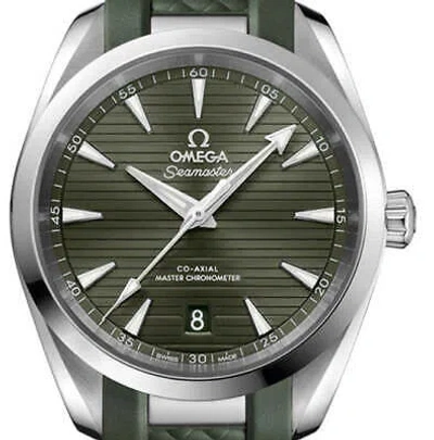 Pre-owned Omega Seamaster Aqua Terra Green 38mm 220.12.38.20.10.001