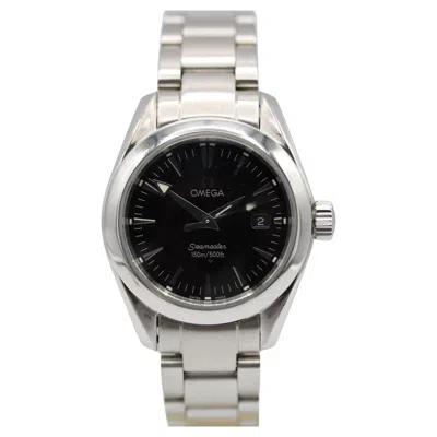 Pre-owned Omega Seamaster Aqua Terra Quartz 29.2mm Full Set 2013 Black Dial