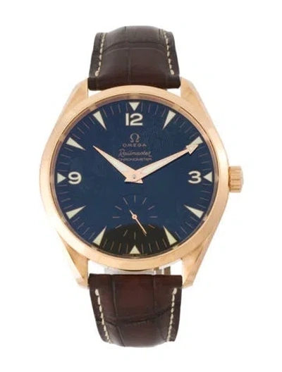 Pre-owned Omega Seamaster Aqua Terra Railmaster Xxl Watch In Multi