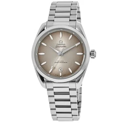 Omega Seamaster Aqua Terra Shades Automatic Chronometer 34mm Brown Dial Steel Women's Watch 220.10.34.20.0