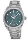 Omega Seamaster Aqua Terra Shades Automatic Chronometer 34mm Green Dial Steel Women's Watch 220.10.34.20.1 In Green