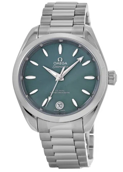 Omega Seamaster Aqua Terra Shades Automatic Chronometer 34mm Green Dial Steel Women's Watch 220.10.34.20.1