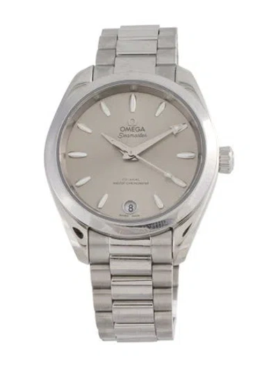 Pre-owned Omega Seamaster Aqua Terra Shades Watch, 34mm In Multi