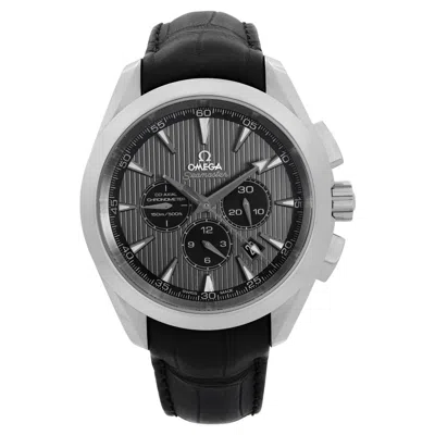 Pre-owned Omega Seamaster Aqua Terra Steel Chronograp Gray Dial Watch 231.13.44.50.06.001