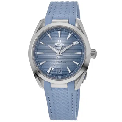 Omega Seamaster Aqua Terra Summer Blue Dial Rubber Strap Men's Watch 220.12.41.21.03.008