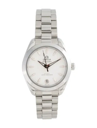 Pre-owned Omega Seamaster Aqua Terra Watch, 30mm In Multicolor