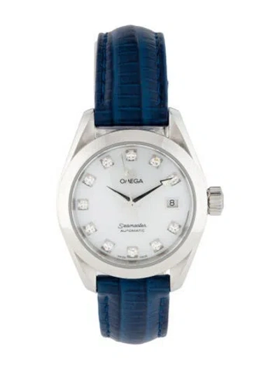 Pre-owned Omega Seamaster Aqua Terra Watch In Multi