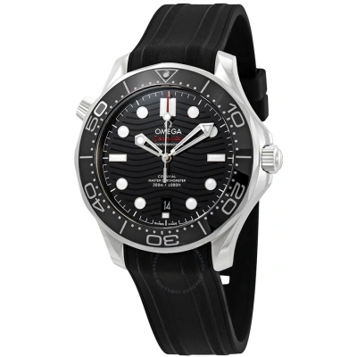 Omega Seamaster Automatic Black Dial Men's Watch 210.32.42.20.01.001 In Black / Skeleton