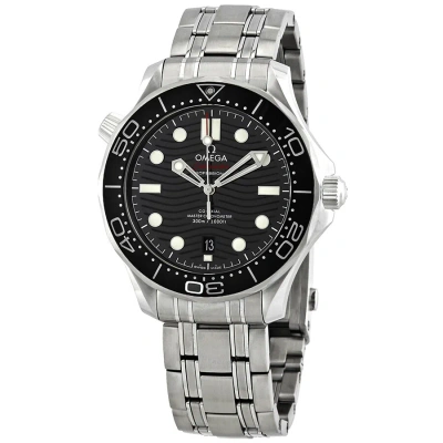 Omega Seamaster Automatic Chronometer Black Dial Men's Watch 210.30.42.20.01.001 In Black / Skeleton