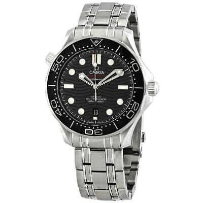 Pre-owned Omega Seamaster Automatic Chronometer Black Dial Men's Watch 210.30.42.20.01.001